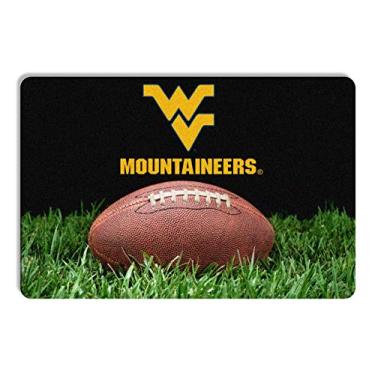 Imagem de NCAA West Virginia Mountaineers Tapete clássico para tigela de futebol, grande