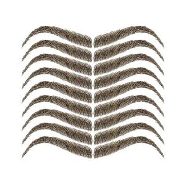 Imagem de Sobrancelhas bonitas | fácil aplicação | À prova d'água | 9 pares | Sobrancelhas temporárias de tatuagem: Claudia (marrom)