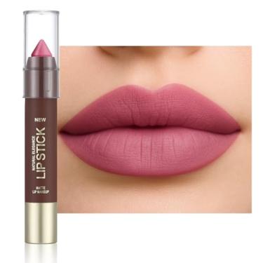 Imagem de Erinde Delineador labial fosco para mulheres, lápis delineador labial 24 horas, batom neutro, liplinador, impermeável, à prova de manchas de longa duração, vegano e livre de crueldade, 05 lilás