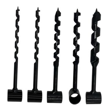 Imagem de Gralara Chave de boca manual para furadeira de madeira, brocas manuais de alta resistência, broca multiuso para madeira, para churrasqueiras, marcenaria, 5 Peças