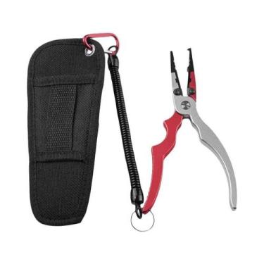 Imagem de Alicate De Pesca Em Liga De Alumínio Com Cortador De Linha E Ferrament