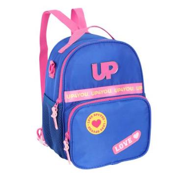 Imagem de Lancheira Bolsa Térmica Juvenil Up4You 2 Divisórias Moderna, Azul