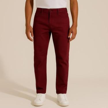 Imagem de Calça de Sarja Masculina Algodão Com Lycra Diversas Cores Envio Rápido