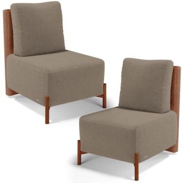 Imagem de Kit 02 Poltronas Decorativas Sala De Estar Living Hungria L02 material