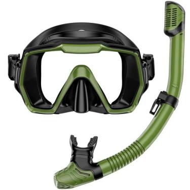 Imagem de Conjunto de snorkel Honlanor Adults Snorkeling Gear Anti-Leak Anti-Fog