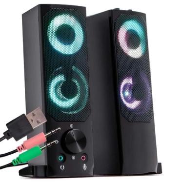 Imagem de Soundbar Dupla 2 Em 1 RGB USB - Rick Imports