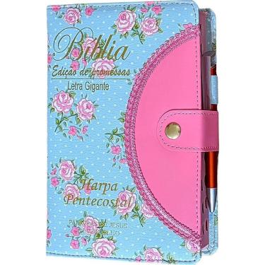 Imagem de Bíblia Com Letra Grande - Com Harpa E Corinhos Femi Verde