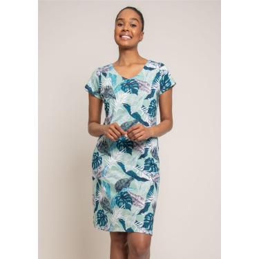 Imagem de Vestido Pau a Pique Algodão Estampado Verde