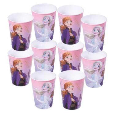 Imagem de Kit 10 Copos Frozen 320 ml Para Lembrancinhas De Aniversário Colecioná