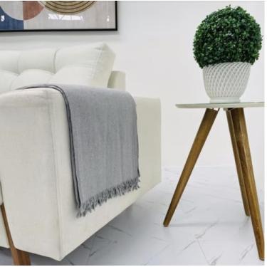 Imagem de Mantas Decorativas para Sofá, Cama 2,10 x 1,20 Cms (CINZA CLARO)