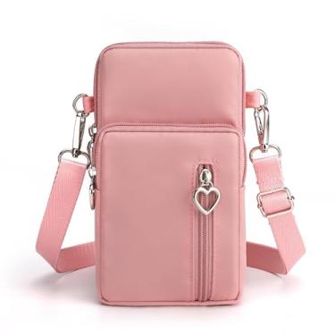 Imagem de Pequena bolsa tiracolo feminina mini bolsa de ombro com alça transversal carteira bolsa de braço de nylon, Azul