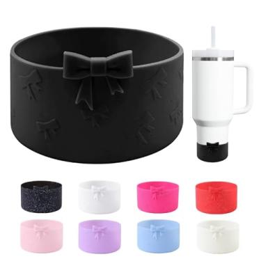 Imagem de Bota de silicone Bow para StanleyTumbler 567.0-1134.0 g & Owala Water Bottle 680.4 g & IceFlow 567.0 g 850.5 g & Hydroflask garrafa de água 340.2-680.4 g capa antiderrapante para Stanley Cup