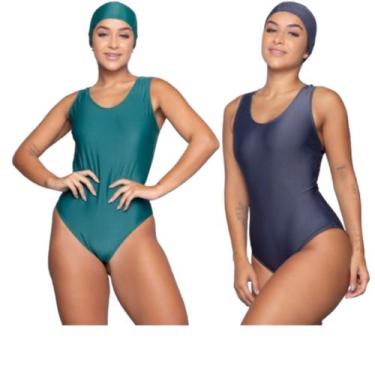 Imagem de KIT 2 Maiô Natação Tradicional WLS Modas Roupa Para Saida de Praia Ver