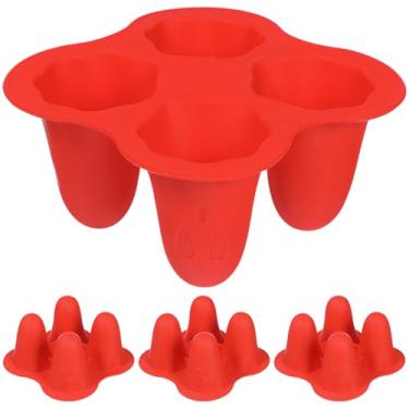 Imagem de IMIKEYA 4 moldes de gelo de silicone fantasma para o Dia das Bruxas, máquina de gelo, compacta, leve para festas, bebidas divertidas, material para qualquer freezer