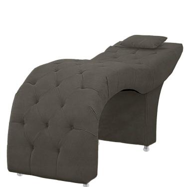 Imagem de Maca Estofada Capitone Julia Para Estetica Facial Sombrancelha E Cilios Suede Cor Alternativo