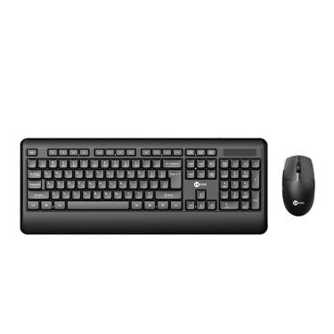 Imagem de Kit Teclado + Mouse Sem Fio Lenovo Lecoo Kw202 Preto