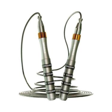 Imagem de Corda De Pular Ajustável Com Rolamento Autotravante E Cabo De Liga De 