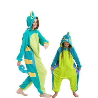 Imagem de Macacão Animal DarkCom Chameleon Cosplay Traje Unissex para Adultos