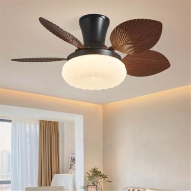 Imagem de Ventilador de teto contemporâneo com luz, estilo americano, ideal para sala de estar, restaurante, quarto, escritório, quarto infantil, casa de campo, restaurante ocidental, café ou loja de