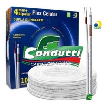 Imagem de Cabo coaxial 4mm + bip 2x26 dupla blindagem hd - 100 m condutti