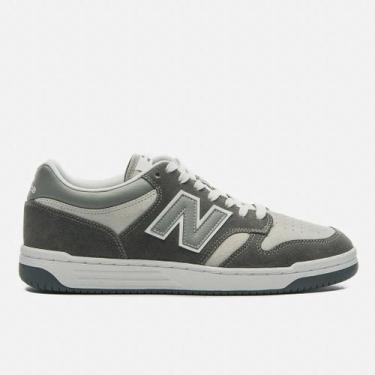 Imagem de Tênis New Balance Unissex 480 Low , 41BR, Grafite