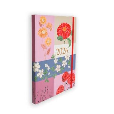 Imagem de AGENDA PLANNER 2026 ANA LUIZA DIÁRIA PEQUENA GARDEN ROSA TECA PAPELARIA