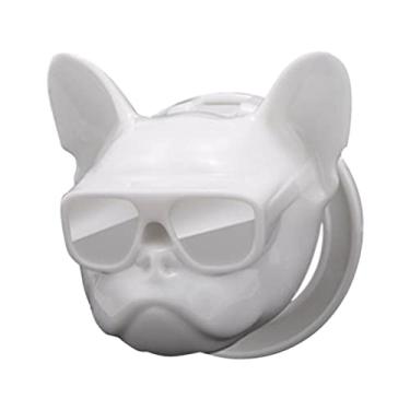 Imagem de Capa do Botão de Partida do Carro Bonito e Confortável Acessórios de Ignição Interior do Veículo Universal (Branco)