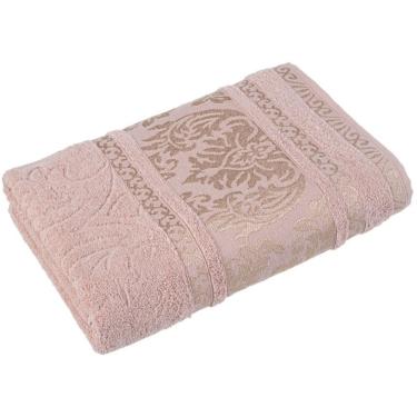 Imagem de Toalha Banhão Gigante 80x160 cm Ibiza CavHome 450 gr Algodão Jacquard Alta Absorção Rose
