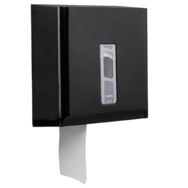 Imagem de Dispenser para Higiene Rolão 300/500m Preto - Nobre - Goedert Group