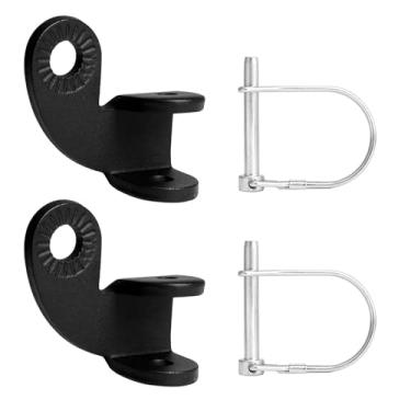Imagem de 2 conjuntos de engate de reboque de bicicleta, acessório de reboque de bicicleta, acoplador de conector de engate de bicicleta, acessórios de reboques de bicicleta, peças de conector de fixação (1,2