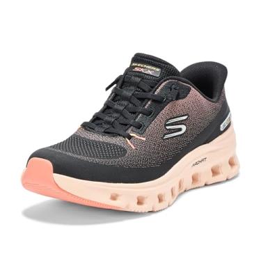 Imagem de Skechers Tênis feminino Arch Fit Glide-Step Pro Hands Free Slip-ins, Bkcl=preto/coral, 7 Wide