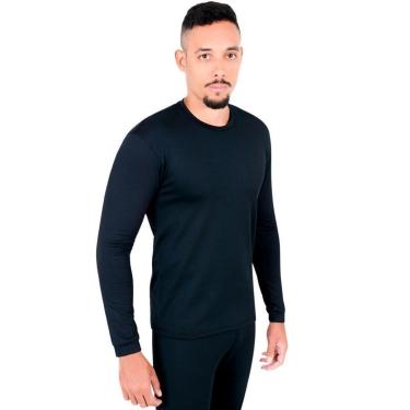 Imagem de Camisa Segunda Pele Térmica Masculina Frio Extremo Viagens Esportes Lazer Moto Neve-Masculino