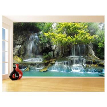 Imagem de Papel De Parede 3D Paisagem Cachoeira Florestas 3,5M Nch249 - Você Dec