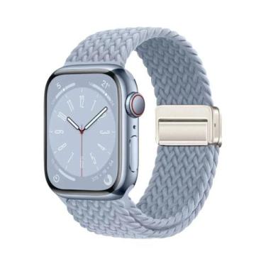Imagem de Pulseira De Nylon Trançada Compatível Com Apple Watch Series S10 46mm 
