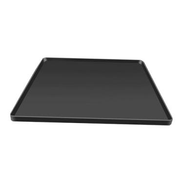 Imagem de Bothyi Tapete Protetor de Piso para Mini Geladeira, Tapete de Drenagem, Bandeja de Silicone para Gotejamento Sob Geladeira, para Animais de Estimação, Cafete, Preto 68,5x68,5x2cm