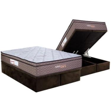 Imagem de Cama Box Baú Queen: Colchão c/ Vibro Massagem Paropas Vibro Aplause Sm