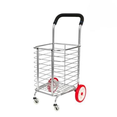 Imagem de Carrinho De Feira Dobrável - Em Alumínio (Cromado)