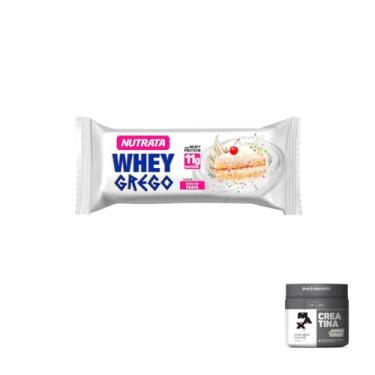 Imagem de Kit Whey Grego Bar Bolo de Festa + Creatina Monohidratada Creapure 250g