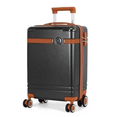 Imagem de Mala de Bordo 10Kg Polo King Bangkok Preto ABS Rodas 360