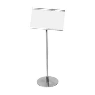 Imagem de Milageto Suporte de mesa para placas, etiquetas e sinalização de alimentos, porta-cartões de visita para mesa, ideal para casamentos, festas e restaurantes, Altura 21cm