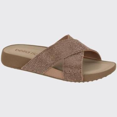 Imagem de Sandália Flatform Plana Feminina Slide Tiras Cruzadas Beira Rio 8542.104.9569-Feminino