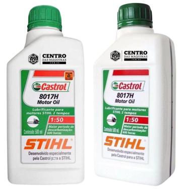 Imagem de Kit Com 2 Unidades De óleo 2 Tempos Castrol Stihl 500ml