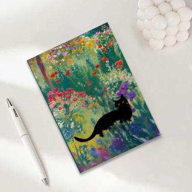 Imagem de Caderno de gato, caderno A5 para anotações de escritório, agenda de 21 x 14,7 cm, agenda de viagem, presentes para amantes de gatos-27