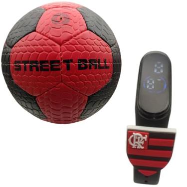 Imagem de Kit Flamengo Bola Futebol Sintética Relógio Touch Infantil 8
