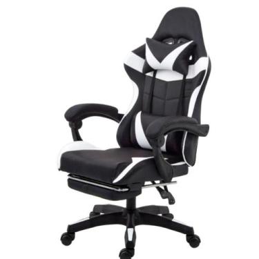 Imagem de Cadeira Gamer Ergonômica Reclinável com Apoio para os Pés  material si