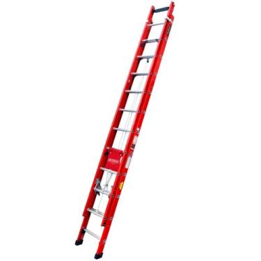 Imagem de Escada de fibra de vidro extensível 3,00 x 4,80 m 18 degraus - EFR9927 - Rotterman