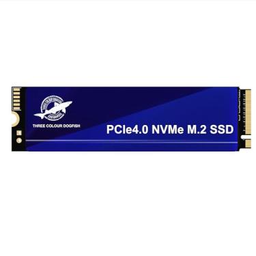 Imagem de Dogfish 256 GB M.2 PCIe 4.0 NVMe SSD 2280 Gen 4x4, unidade interna de estado sólido para jogos até 5000 MB/s Flash NAND 3D Chave M disco de baixo consumo de energia, armazenamento de atualização para