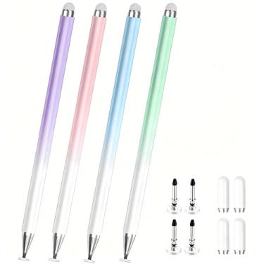 Imagem de Caneta Stylus para Samsung Galaxy Tab A9Plus/A9/A8 Plus/A8/A7, compatível com iPad iOS/Android 15/14, todos os dispositivos sensíveis ao toque, caneta S universal de alta sensibilidade (azul + verde +