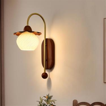 Imagem de OUFULA Contemporânea Lâmpada de parede LED Americana Criativa Sala de Estar Quarto Estudo Villa Corredor Escadas Decoração Casa Luz (Estilo 4)