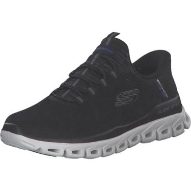 Imagem de Skechers Tênis masculino sem cadarço Glide-Step Noxus Hands Free, Preto, 41 BR